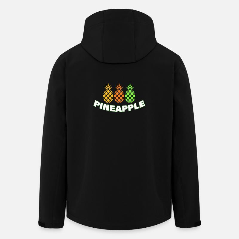 Ananas - Veste softshell homme en polyester recyclé Stanley/Stella - noir