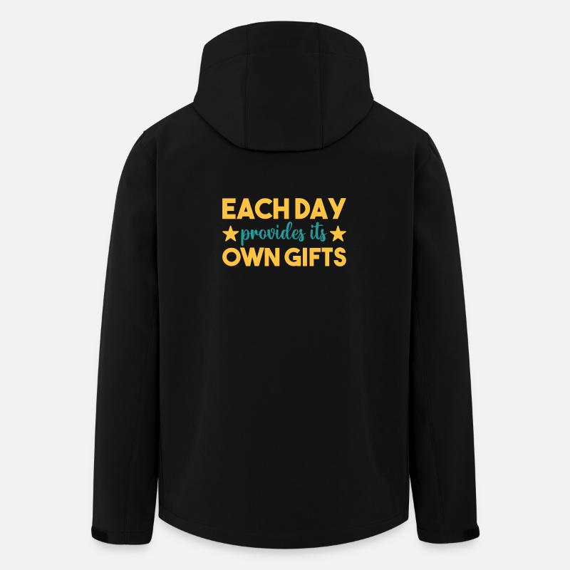 Each day a gift - Recycelte Männer Softshell-Jacke von Stanley/Stella - Schwarz