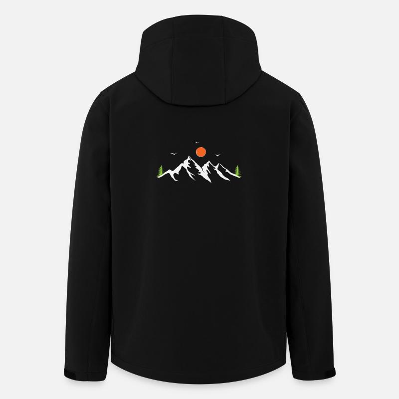 Gebirge - Recycelte Männer Softshell-Jacke von Stanley/Stella - Schwarz