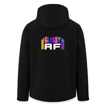 Stained Glass Art Stained Glass Artist - Men’s Recycled Softshell Jacket by Stanley/Stella - black - Back - AI Model Male 185 light (185cm)