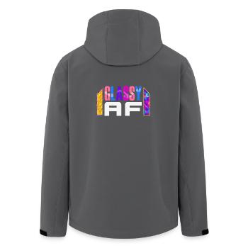 Buntglas-kunst Buntglas-künstler - Recycelte Männer Softshell-Jacke von Stanley/Stella - Anthrazit - Hinten - AI Model Male 185 light (185cm)