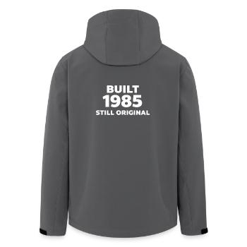 Construit en 1985 – Chemise d’origine - Veste softshell homme en polyester recyclé Stanley/Stella - charbon - Dos - AI Model Male 185 light (185cm)