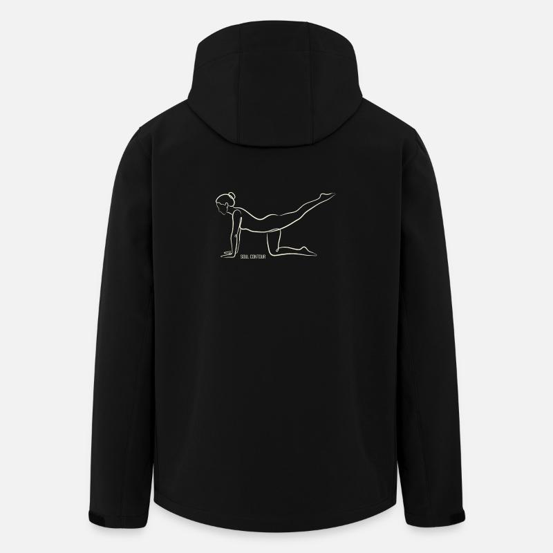 CONTOUR DE L’ÂME - Vyaghrasana - Veste softshell homme en polyester recyclé Stanley/Stella - noir