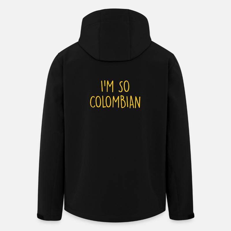 I'm so Colombian Kolumbien - Recycelte Männer Softshell-Jacke von Stanley/Stella - Schwarz