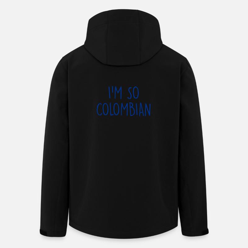 I'm so Colombian Kolumbien - Recycelte Männer Softshell-Jacke von Stanley/Stella - Schwarz