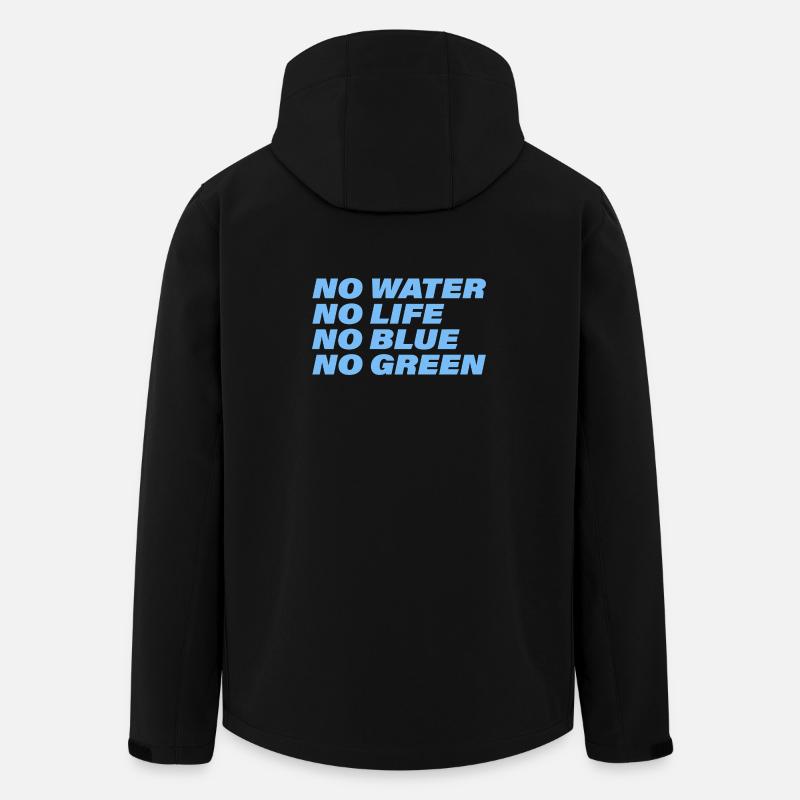 WATER - Recycelte Männer Softshell-Jacke von Stanley/Stella - Schwarz