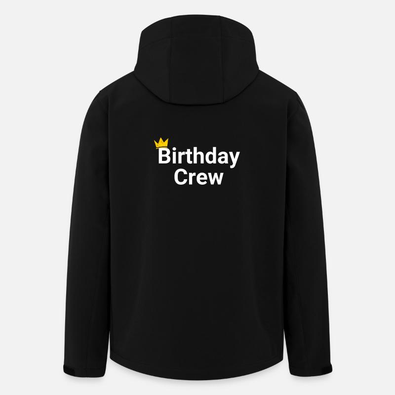 Birthday Crew - Men’s Recycled Softshell Jacket Discoverer by Stanley/Stella - black