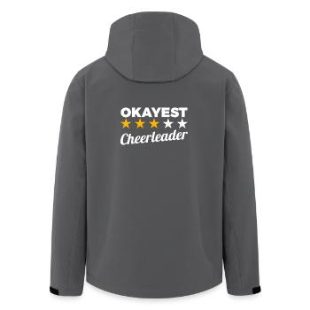 Okayest Cheerleader - Men’s Recycled Softshell Jacket by Stanley/Stella - anthracite - Back - AI Model Male 185 light (185cm)