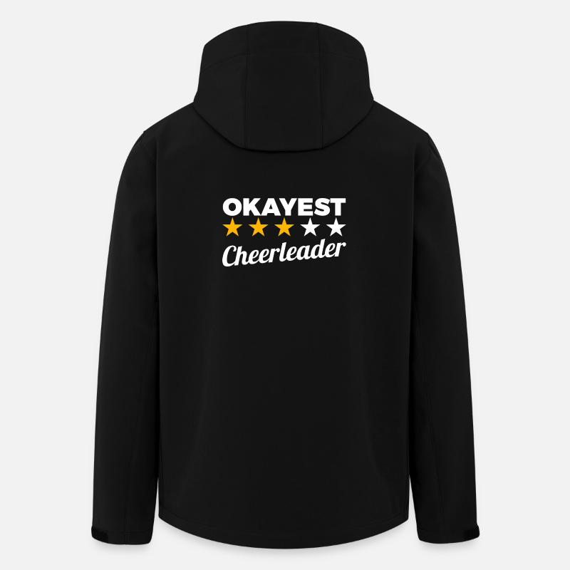 Okayest Cheerleader - Stanley/Stella herre softshelljakke i genanvendt polyester - sort