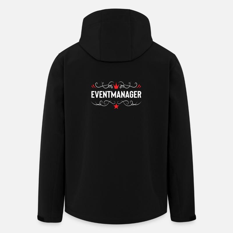 Gestionnaire d’événements - Veste softshell homme en polyester recyclé Stanley/Stella - noir