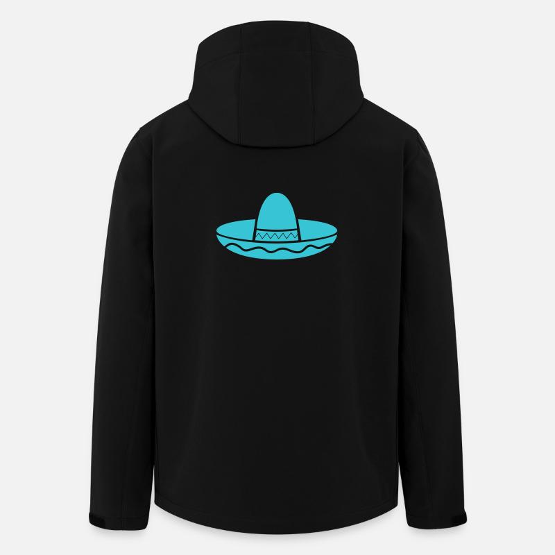 Sombrero Silhouette Aquamarine - Veste softshell homme en polyester recyclé Stanley/Stella - noir