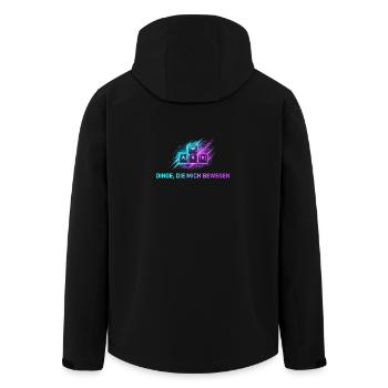 Gaming Tastatur Dinge, die mich Bewegen WASD - Recycelte Männer Softshell-Jacke von Stanley/Stella - Schwarz - Hinten - AI Model Male 185 light (185cm)