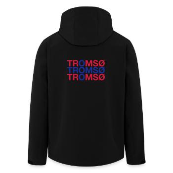 TROMSO Norway Norwegen Norge Norwegische Flagge - Recycelte Männer Softshell-Jacke von Stanley/Stella - Schwarz - Hinten - AI Model Male 185 light (185cm)