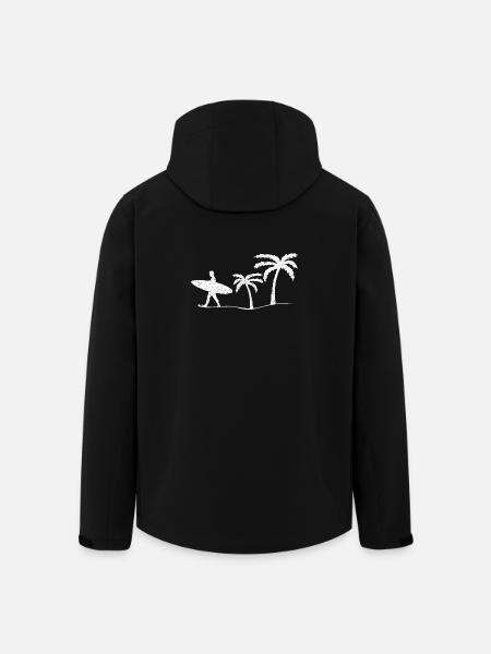 Surfer Surfing - Men’s Recycled Softshell Jacket by Stanley/Stella - black