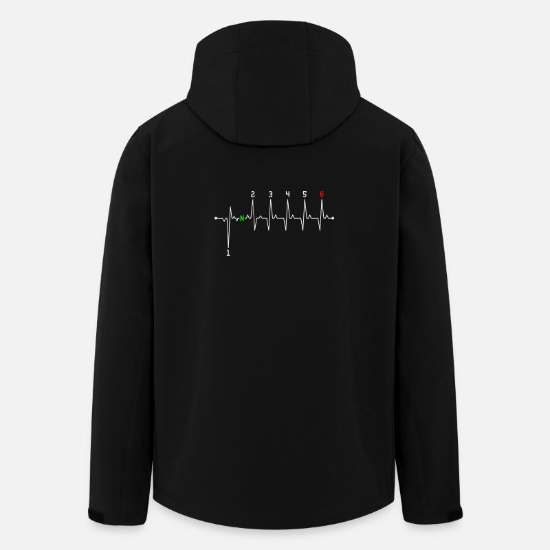 Neon N sur Heartbeat - Veste softshell homme en polyester recyclé Stanley/Stella - noir