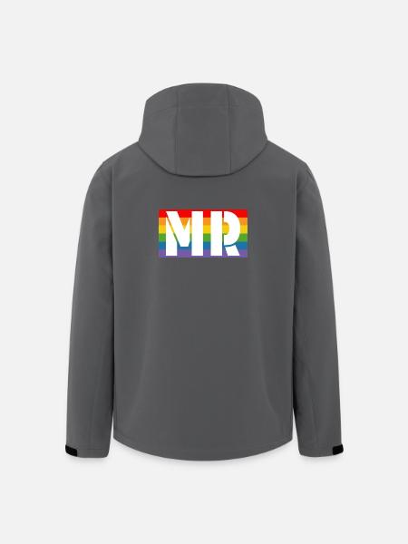 Chemise arc-en-ciel MR - Veste softshell homme en polyester recyclé Stanley/Stella - noir