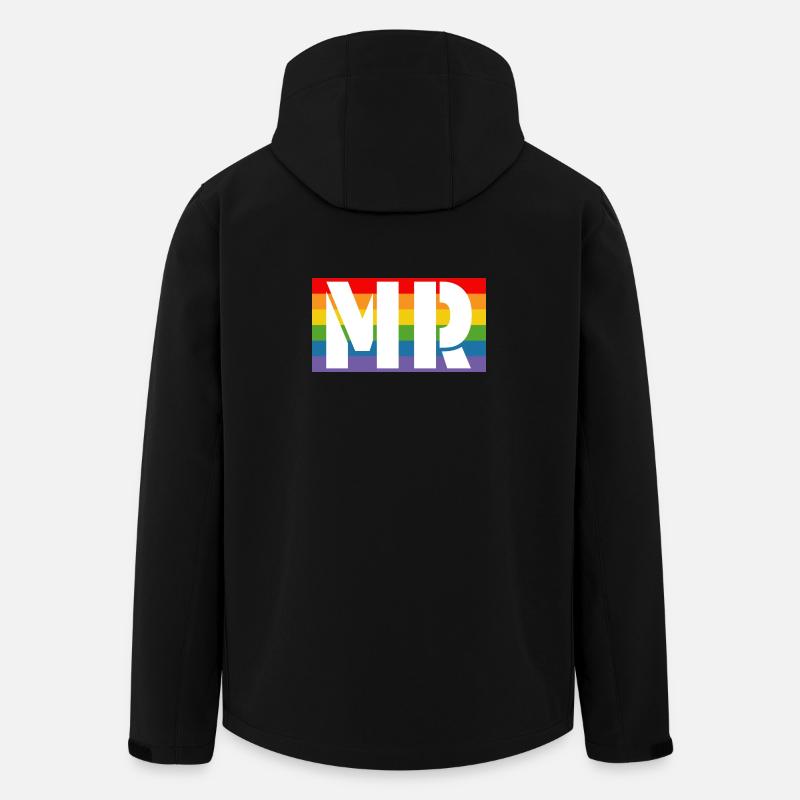 Rainbow shirt MR - Men’s Recycled Softshell Jacket by Stanley/Stella - black