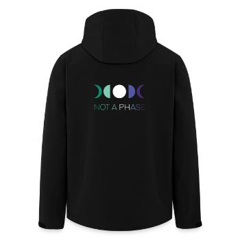LGBTQ Pride Month - Keine Phase - Schwule - Recycelte Männer Softshell-Jacke von Stanley/Stella - Schwarz - Hinten - AI Model Male 185 light (185cm)