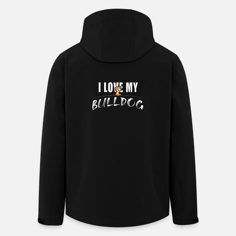 I love my Bulldog - Men’s Recycled Softshell Jacket by Stanley/Stella - black