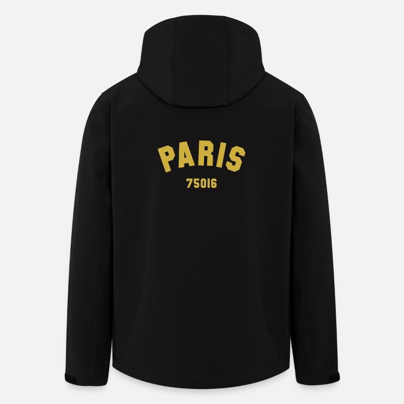 PARIS Arrondissement - Veste softshell homme en polyester recyclé Stanley/Stella - noir