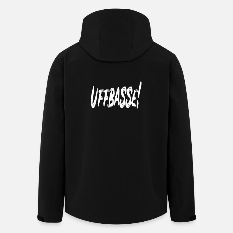 Uffbasse! - Recycelte Männer Softshell-Jacke von Stanley/Stella - Schwarz