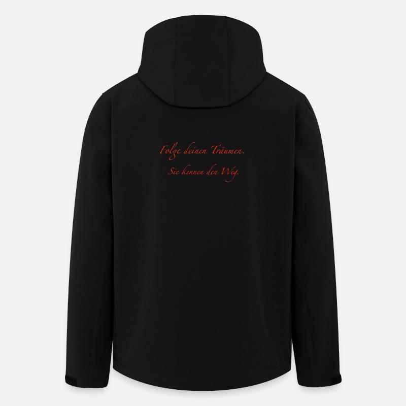Folge deinen Träumen - Recycelte Männer Softshell-Jacke von Stanley/Stella - Schwarz