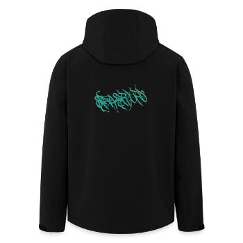Strasbourg Graffiti Souvenir - Men’s Recycled Softshell Jacket by Stanley/Stella - black - Back - AI Model Male 185 light (185cm)