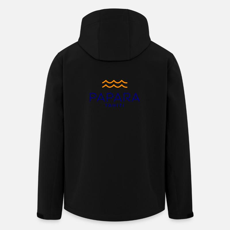 Papara Tahiti Wave T-Shirt - Recycelte Männer Softshell-Jacke von Stanley/Stella - Schwarz