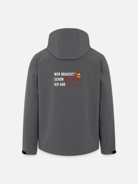 Who needs motivation I've got cake - Men’s Recycled Softshell Jacket by Stanley/Stella - black