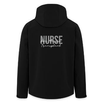 Infirmière en transplantation de moelle osseuse BMT, spécialiste - Veste softshell homme en polyester recyclé Stanley/Stella - noir - Dos - AI Model Male 185 light (185cm)