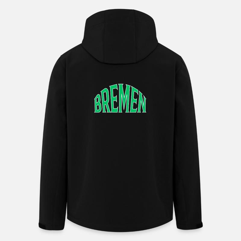 Brême - Veste softshell homme en polyester recyclé Stanley/Stella - noir