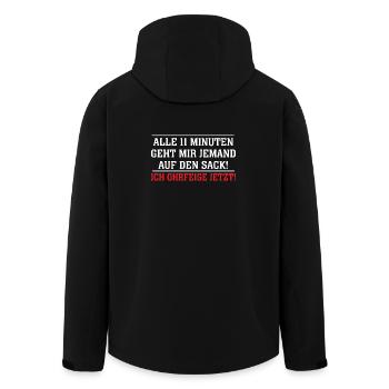 Tape toutes les 11 minutes - Veste softshell homme en polyester recyclé Stanley/Stella - noir - Dos - AI Model Male 185 light (185cm)