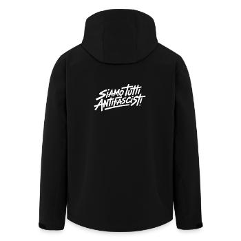 SIAMO TUTTI ANTIFASCISTI ! 🏴 - Veste softshell homme en polyester recyclé Stanley/Stella - noir - Dos - AI Model Male 185 light (185cm)