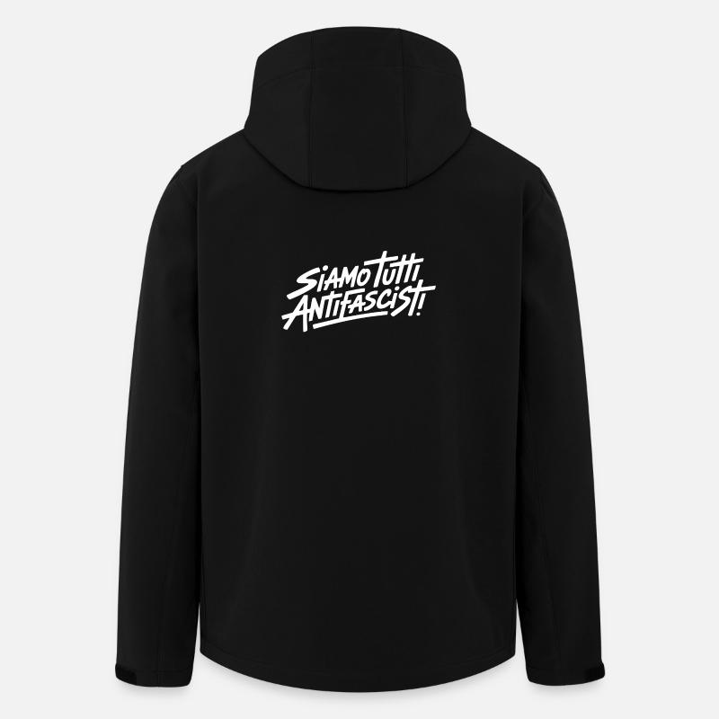 SIAMO TUTTI ANTIFASCISTI ! 🏴 - Veste softshell homme en polyester recyclé Stanley/Stella - noir