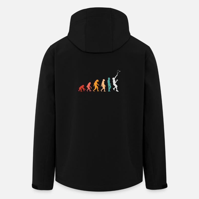 Évolution du tennis - Veste softshell homme en polyester recyclé Stanley/Stella - noir