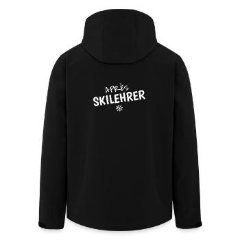 Après-Skilehrer – Witziger Ski Spruch - Recycelte Männer Softshell-Jacke von Stanley/Stella - Schwarz - Hinten - AI Model Male 185 light (185cm)