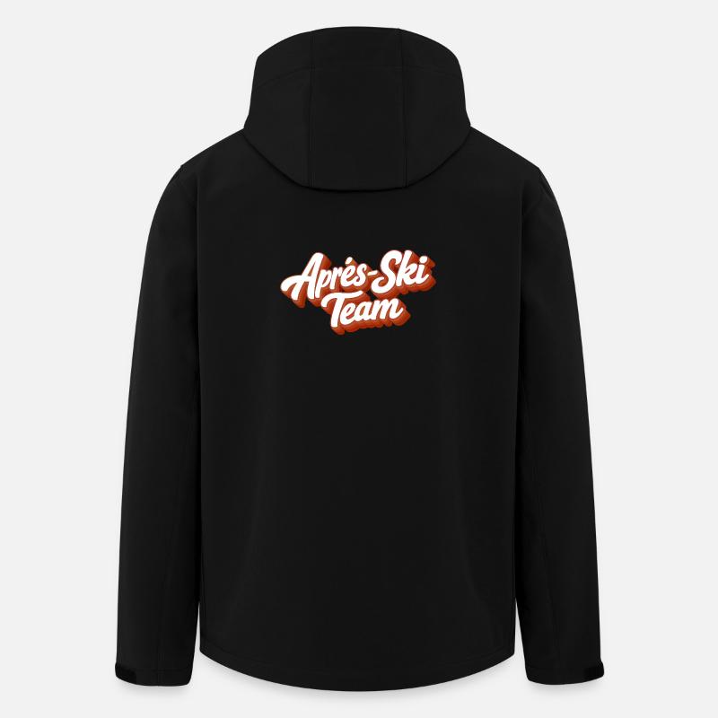 L’équipe de ski APRrès - Veste softshell homme en polyester recyclé Stanley/Stella - noir