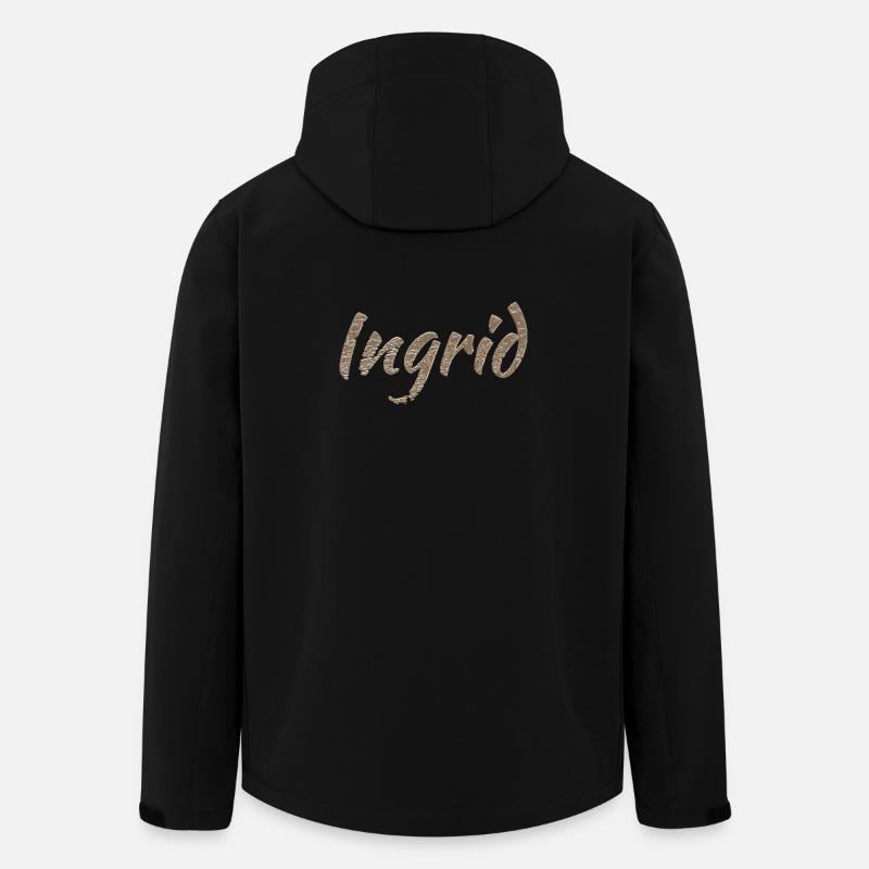 Cadeau pour Ingrid - Veste softshell homme en polyester recyclé Stanley/Stella - noir