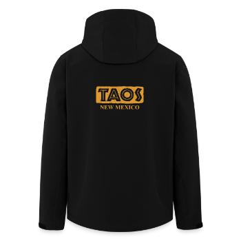 Taos - New Mexico - United States of America - Recycelte Männer Softshell-Jacke von Stanley/Stella - Schwarz - Hinten - AI Model Male 185 light (185cm)