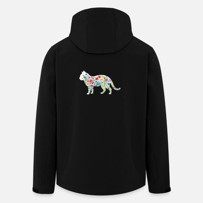 Frühlingskatze - Recycelte Männer Softshell-Jacke von Stanley/Stella - Schwarz