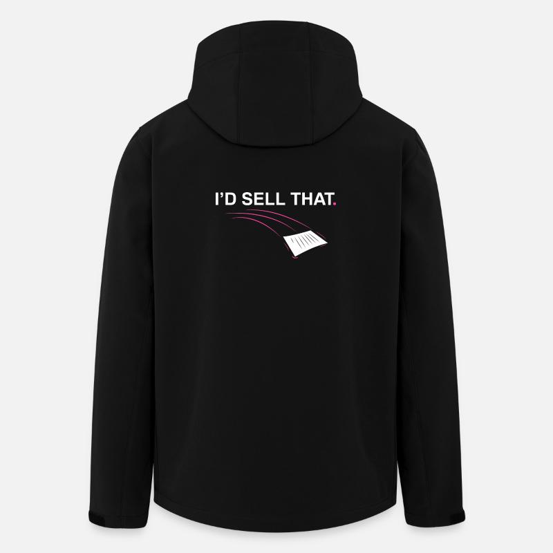 Je vendrais ce Drôle d’agent immobilier - Veste softshell homme en polyester recyclé Stanley/Stella - noir
