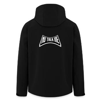 No Talk Me Funny Antisocial Introvert Saying - Men’s Recycled Softshell Jacket by Stanley/Stella - black - Back - AI Model Male 185 light (185cm)