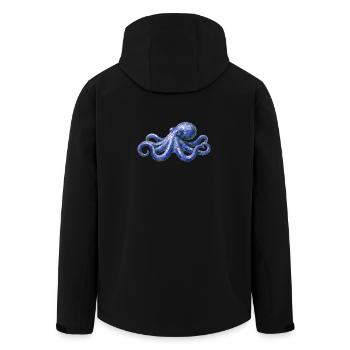 Mosaik Oktopus - Maritimes Design für Meeresfans - Recycelte Männer Softshell-Jacke von Stanley/Stella - Schwarz - Hinten - AI Model Male 185 light (185cm)