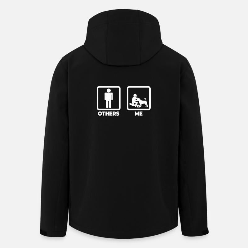 Vet Stick Figure - Men’s Recycled Softshell Jacket by Stanley/Stella - black