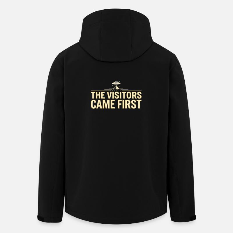 Visitors Came First - Men’s Recycled Softshell Jacket by Stanley/Stella - black