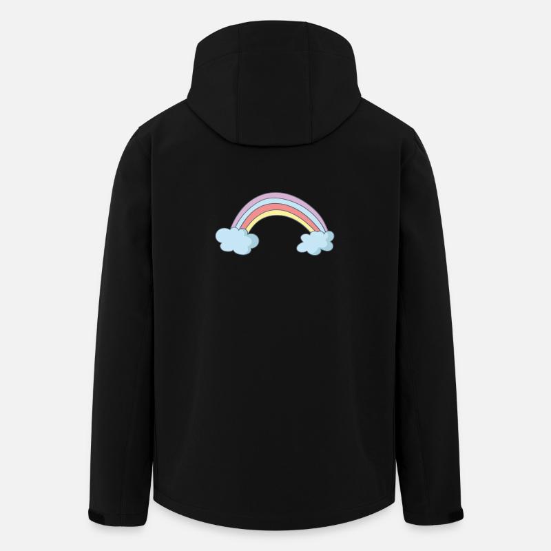 Arc-en-ciel - Veste softshell homme en polyester recyclé Stanley/Stella - noir