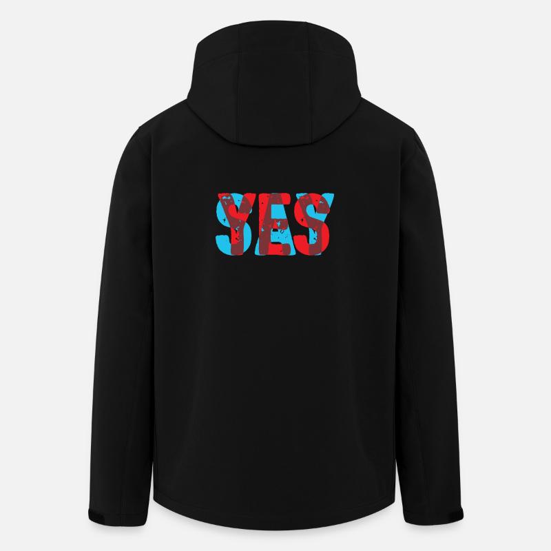 Say Yes! - Recycelte Männer Softshell-Jacke von Stanley/Stella - Schwarz