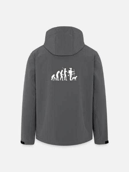 Evolution des Jägers - Recycelte Männer Softshell-Jacke von Stanley/Stella - Schwarz