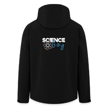 Garçon de science - Veste softshell homme en polyester recyclé Stanley/Stella - noir - Dos - AI Model Male 185 light (185cm)