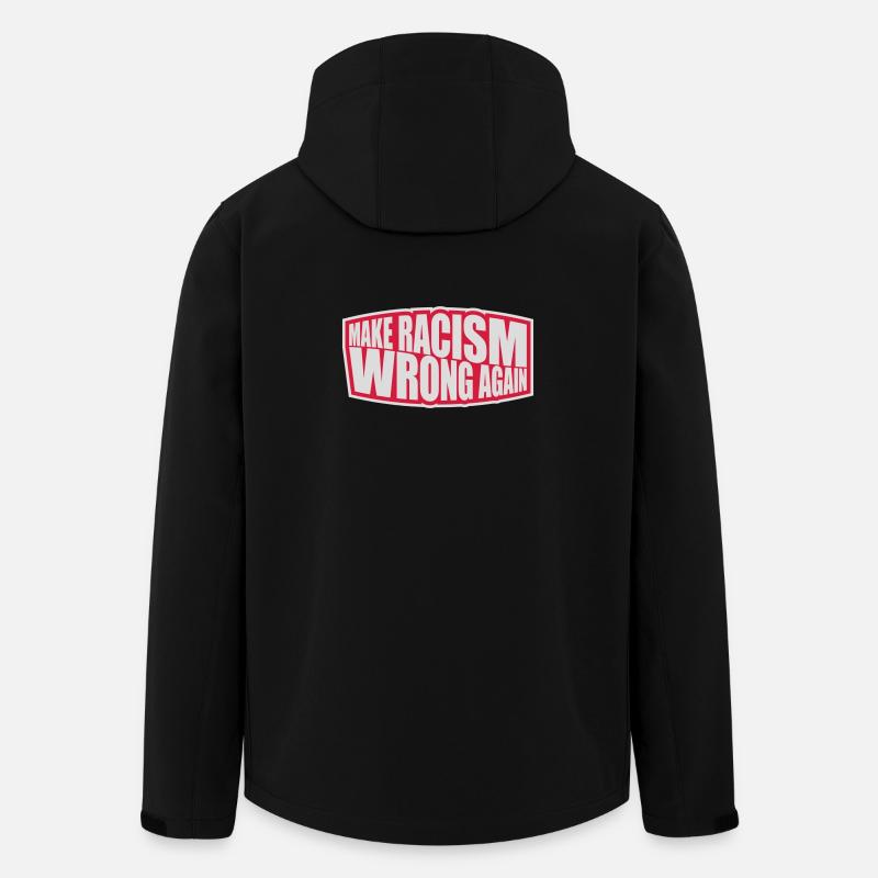 make racism wrong again - Recycelte Männer Softshell-Jacke von Stanley/Stella - Schwarz